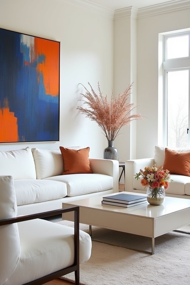 vibrant artwork enhances living
