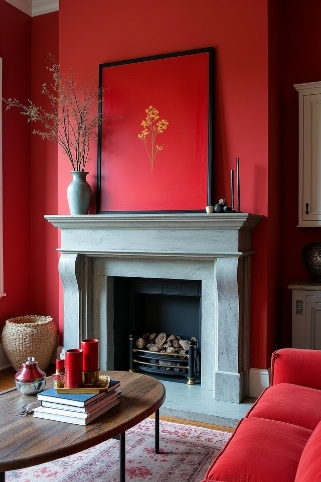 vibrant artwork enhances warmth