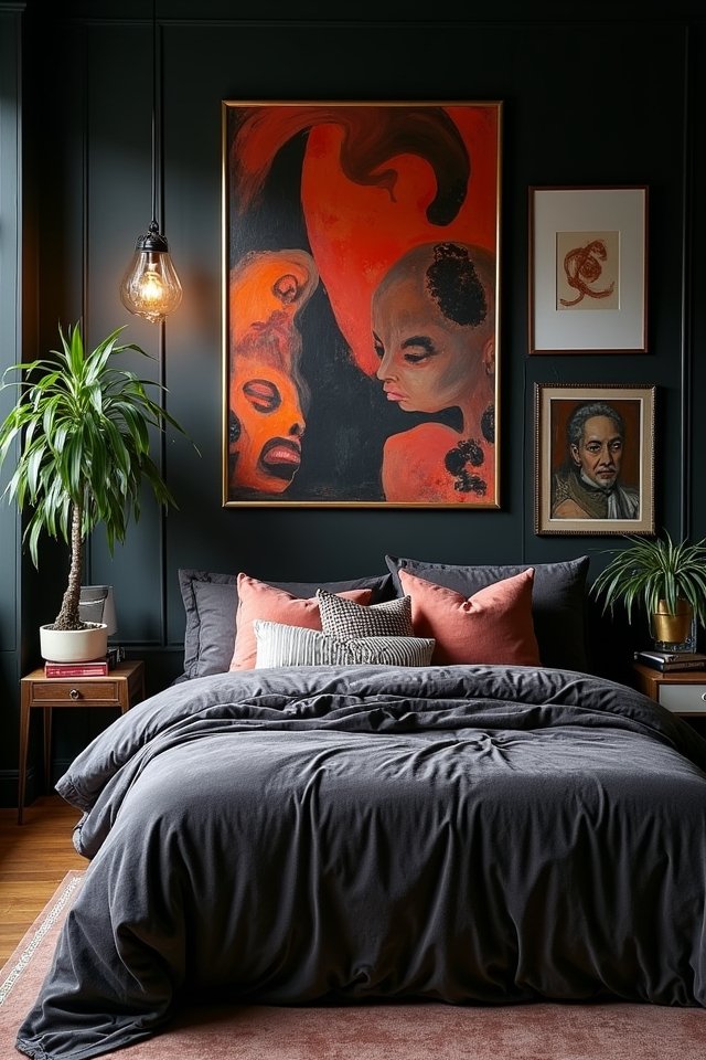 vibrant artwork personalizes spaces