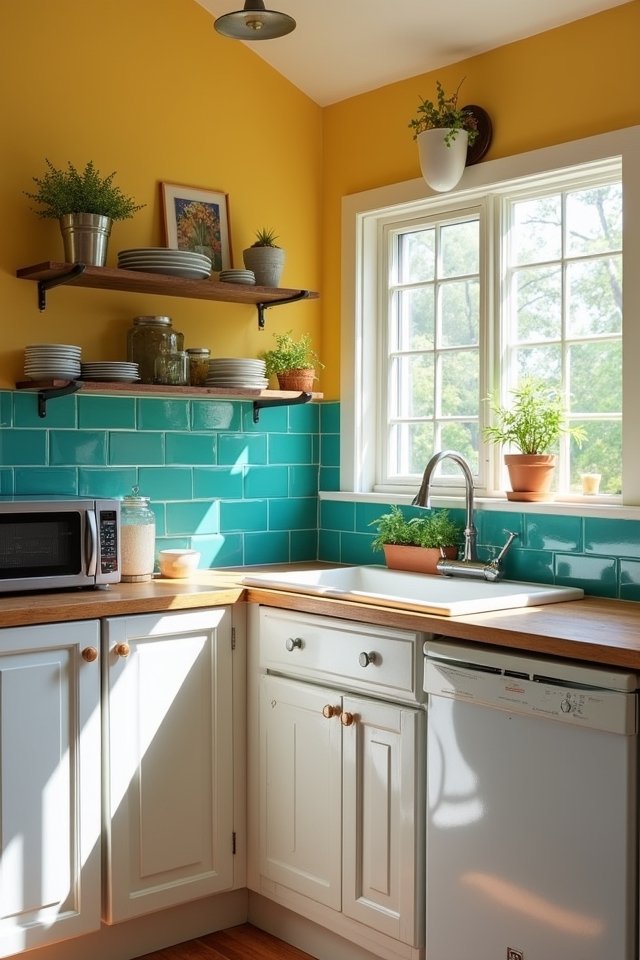 vibrant backsplash creative expression