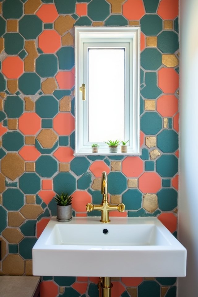 vibrant bathroom tile transformations