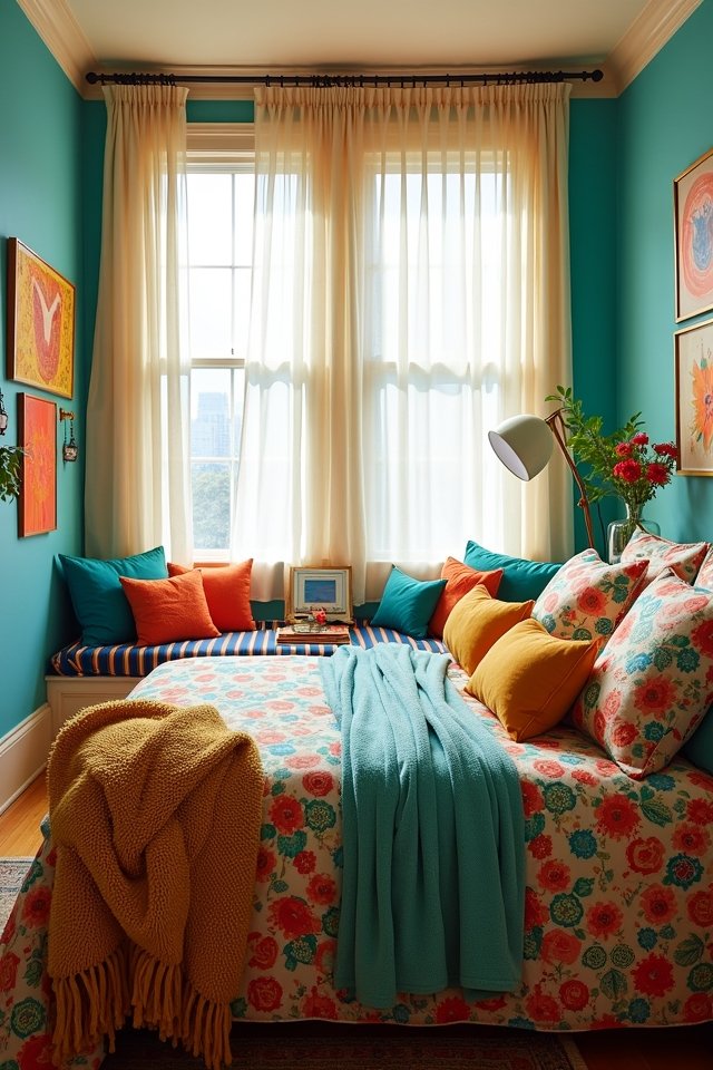 vibrant bedding transforms spaces