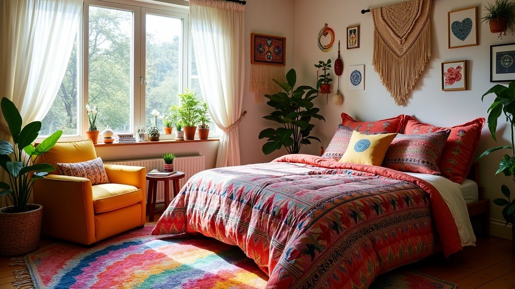 vibrant bedroom design ideas