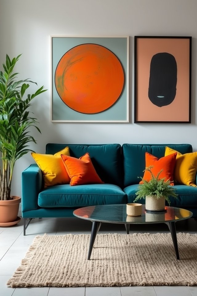 vibrant bold accent colors