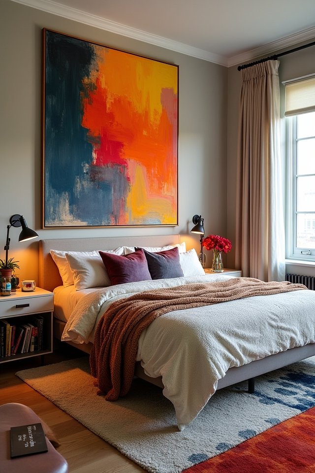 vibrant bold bedroom artistry
