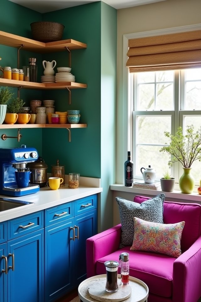 vibrant bold coffee bar