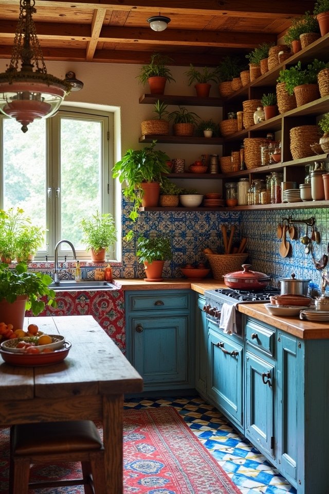 vibrant bold patterned tiles