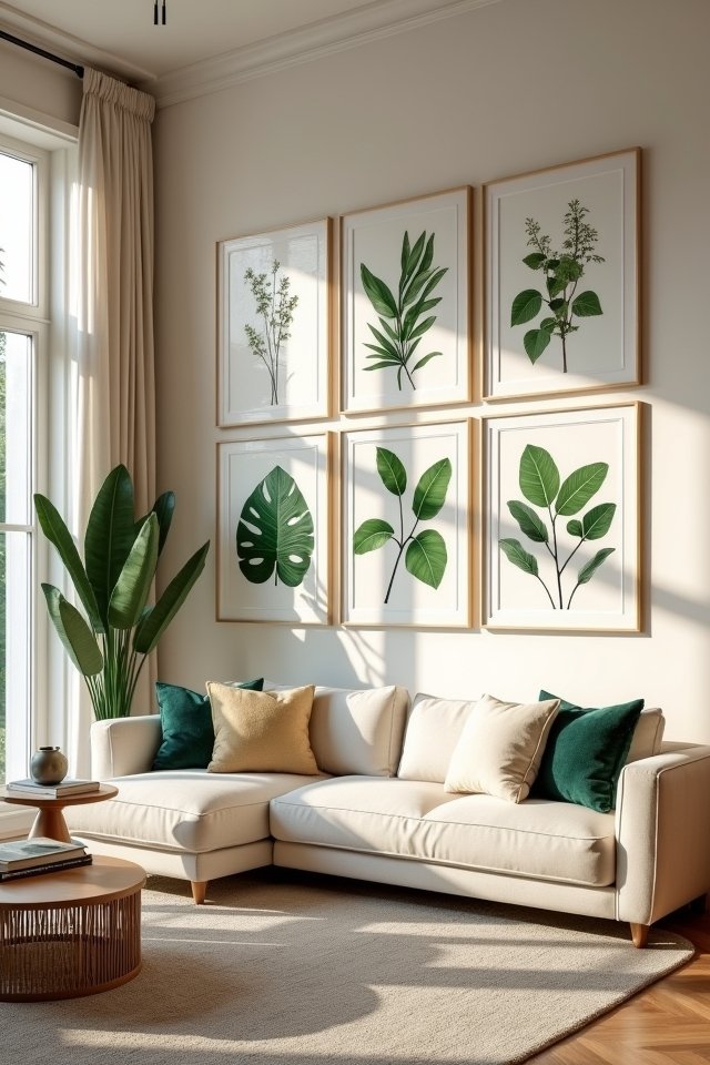vibrant botanical wall decor