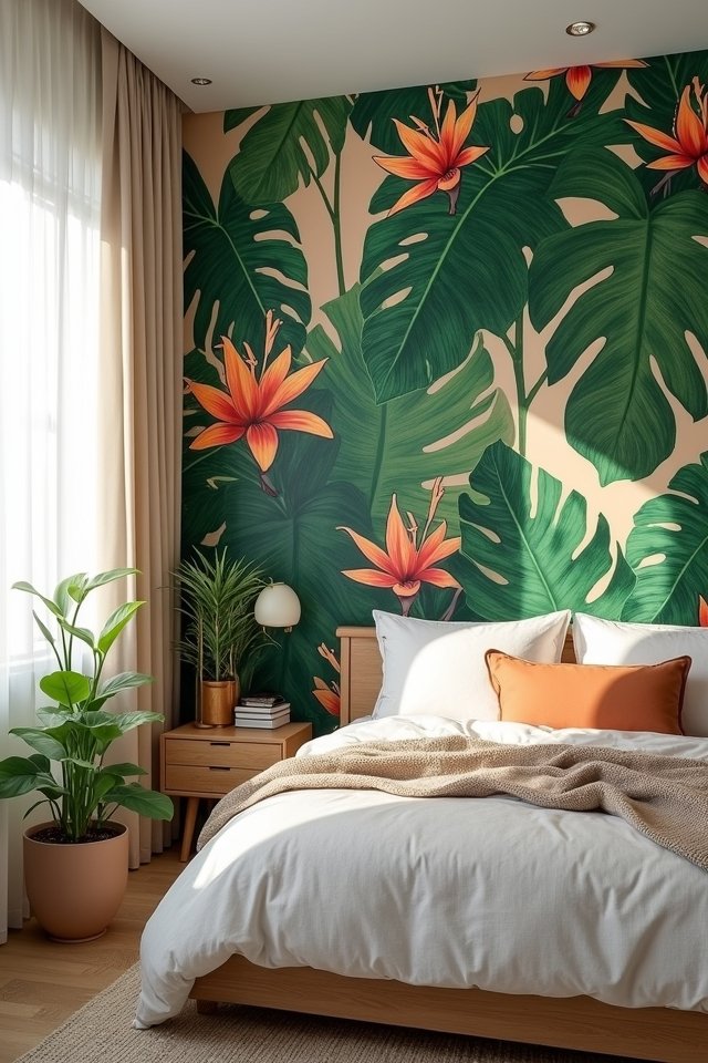 vibrant botanical wall prints