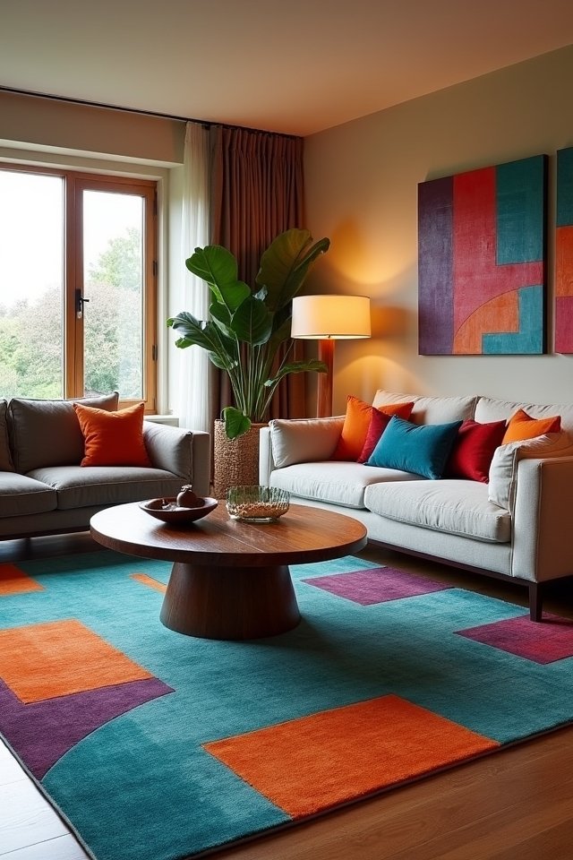 vibrant carpets electrify decor