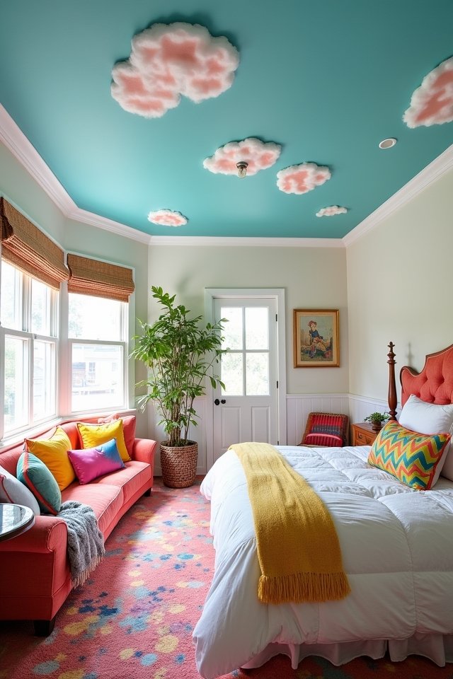 vibrant ceiling color inspiration