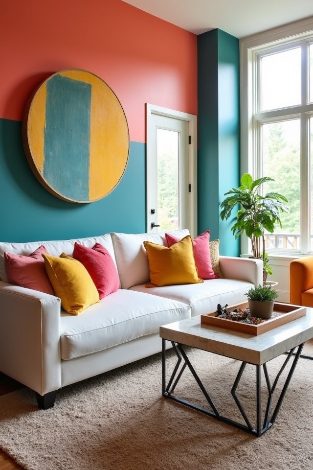 vibrant color blocking techniques