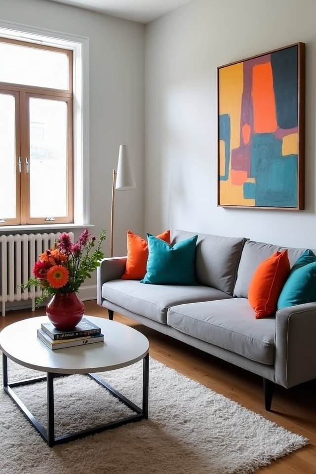 vibrant colorful accent pieces