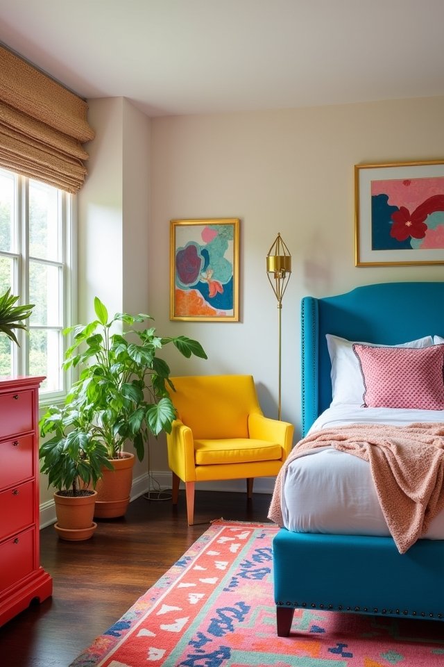 vibrant colorful bedroom furniture