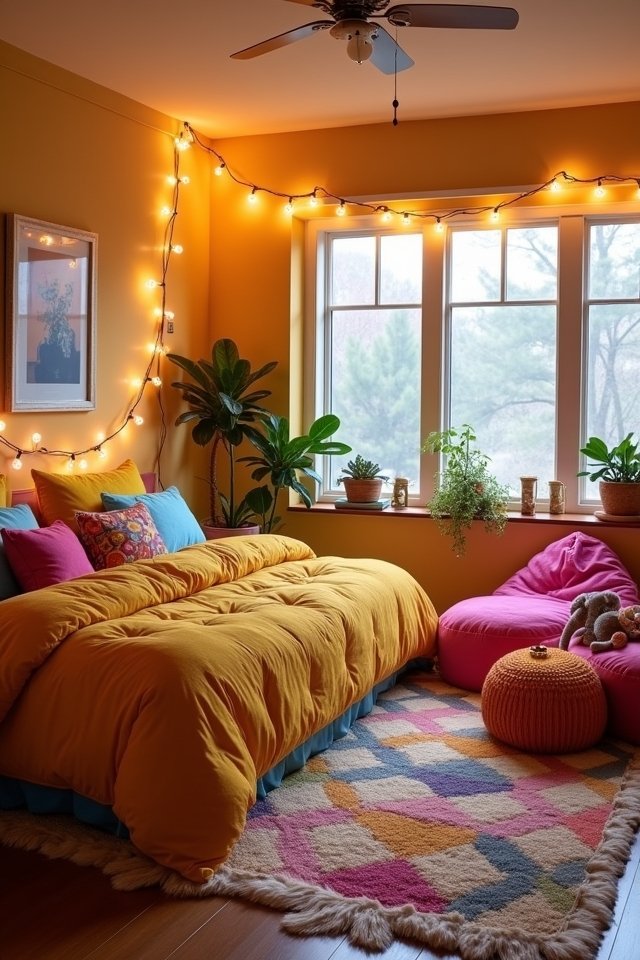 vibrant colorful hangout zone