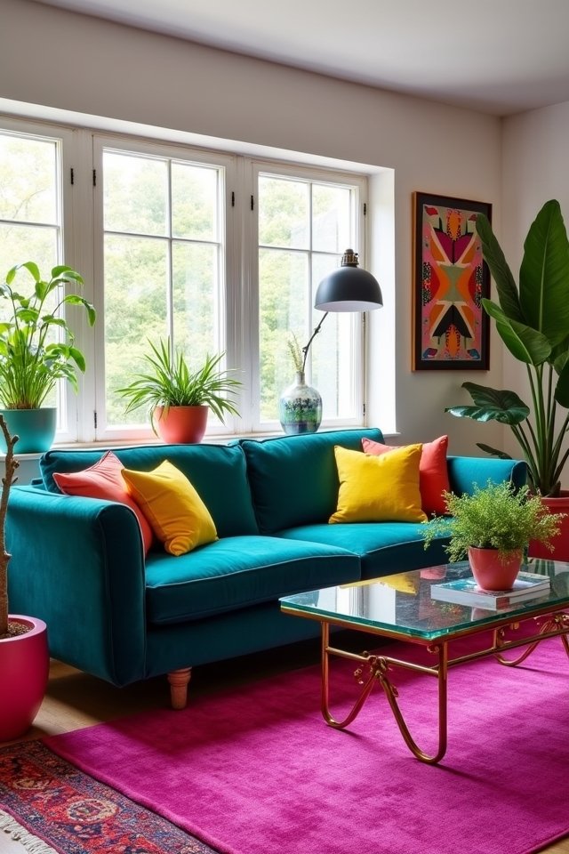 vibrant colors energize spaces