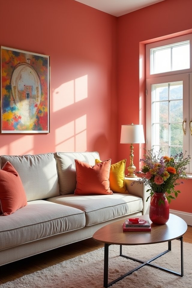 vibrant coral decor ideas