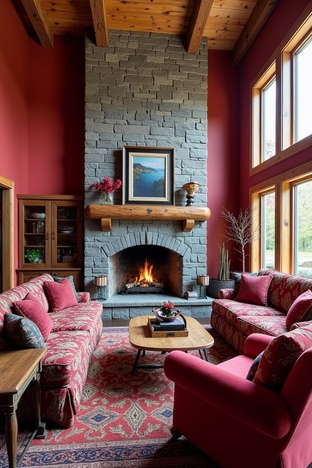 vibrant cozy cabin retreat