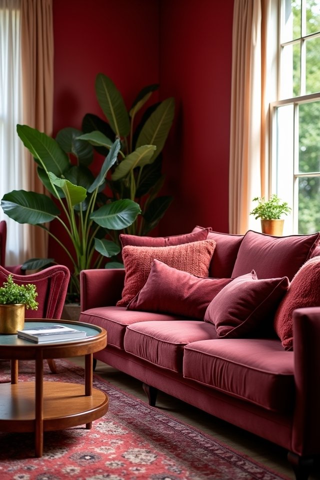 vibrant cozy living room