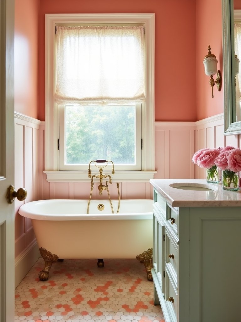 vibrant creamy coral charm
