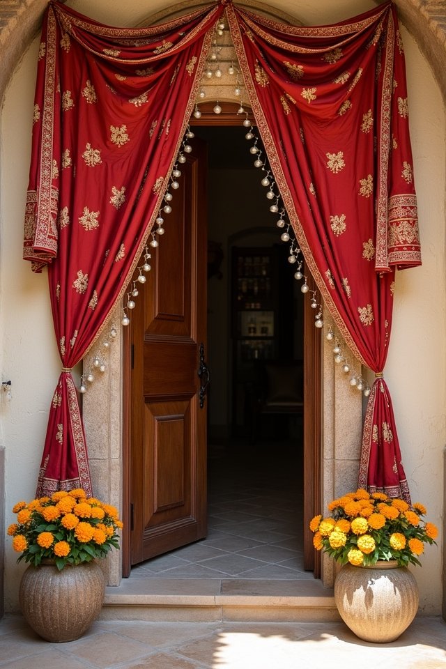 vibrant cultural entryway decorations
