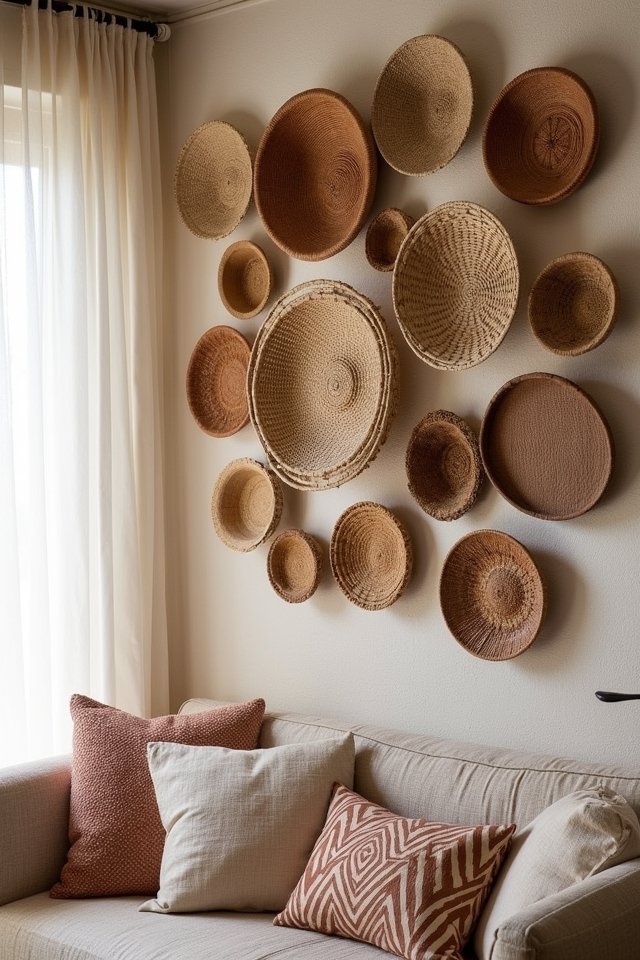 vibrant diverse basket wall
