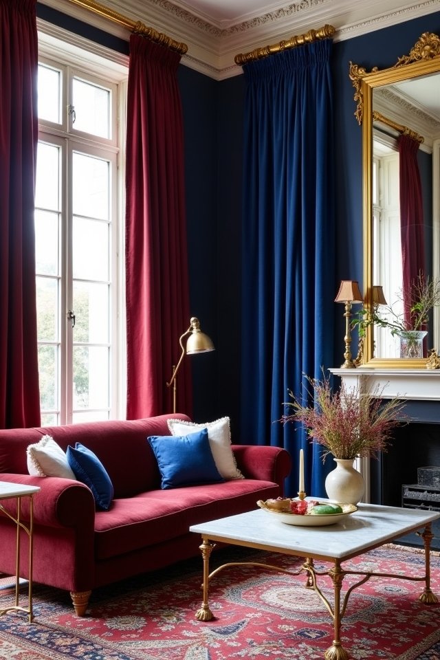 vibrant drapery transforms spaces