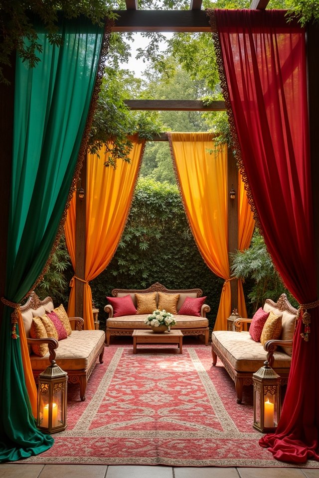 vibrant drapes transform decor