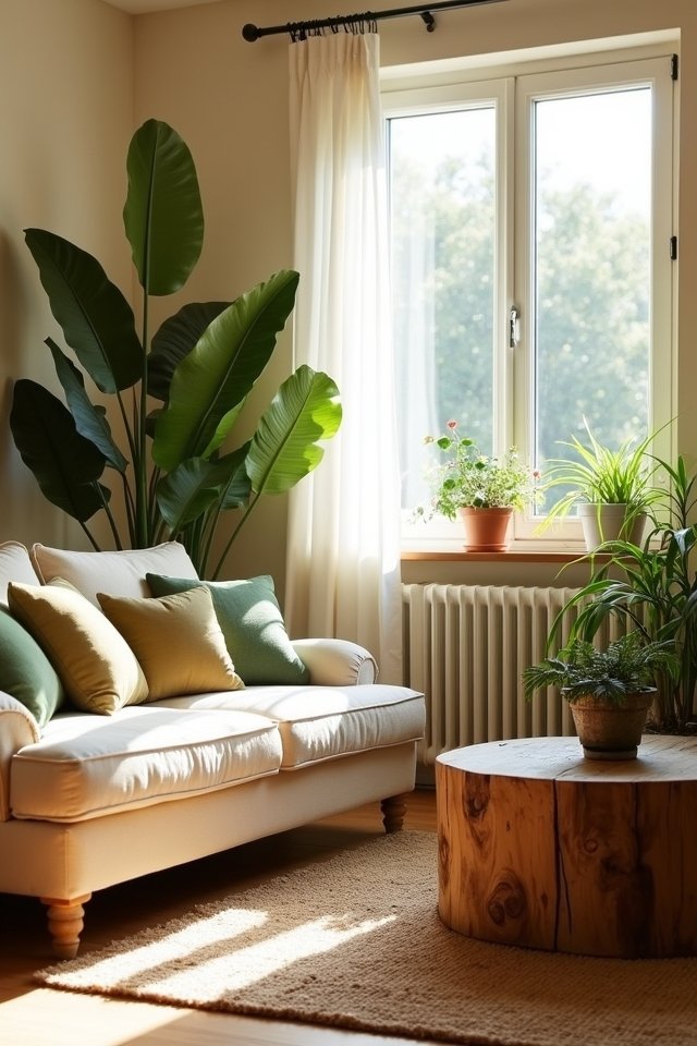 vibrant earthy green plants