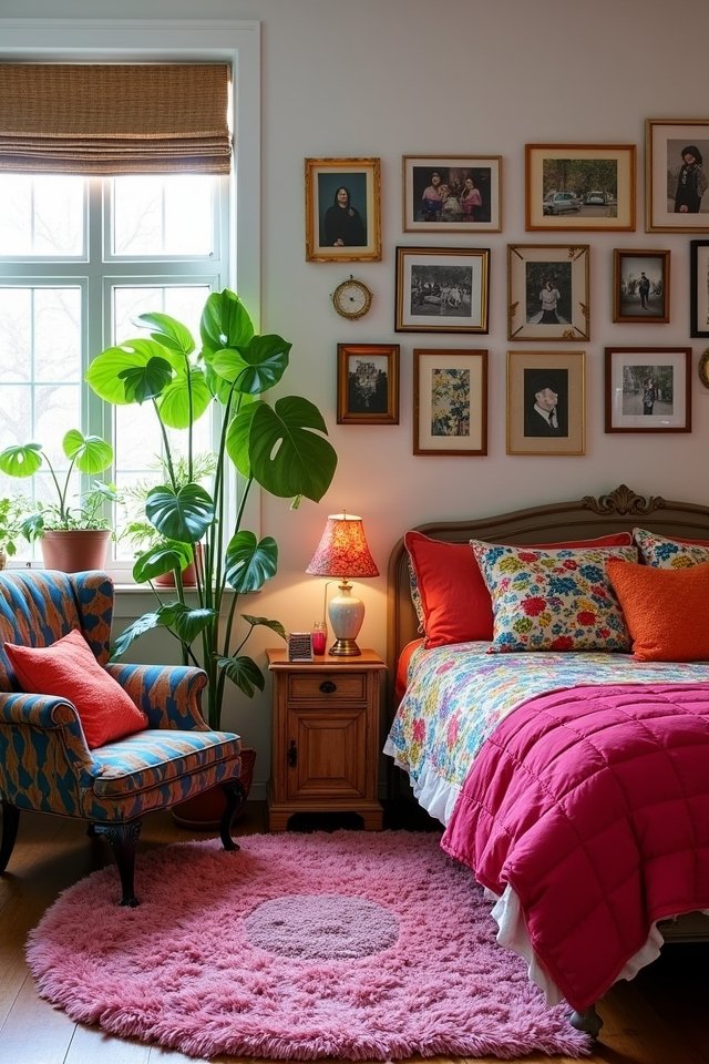 vibrant eclectic bedroom design