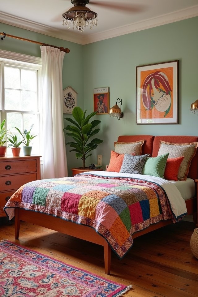 vibrant eclectic decor mix