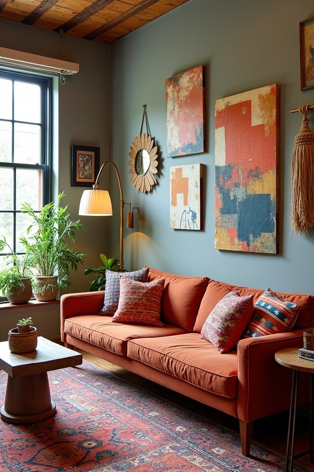 vibrant eclectic interior design