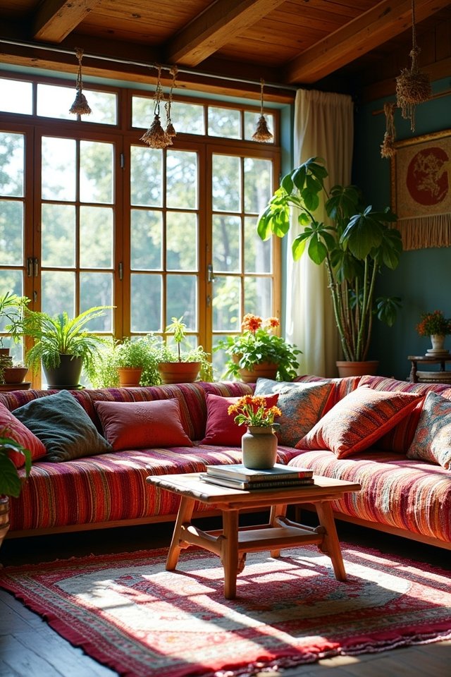 vibrant eclectic nature inspired sanctuary
