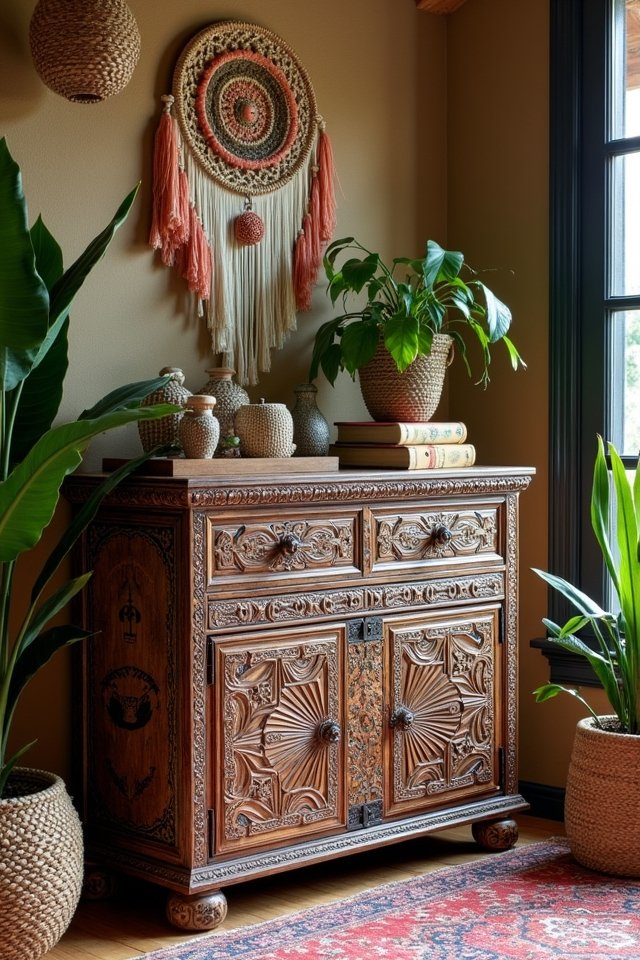 vibrant eclectic storage solution