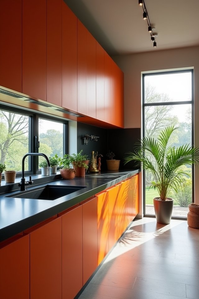 vibrant energetic kitchen design