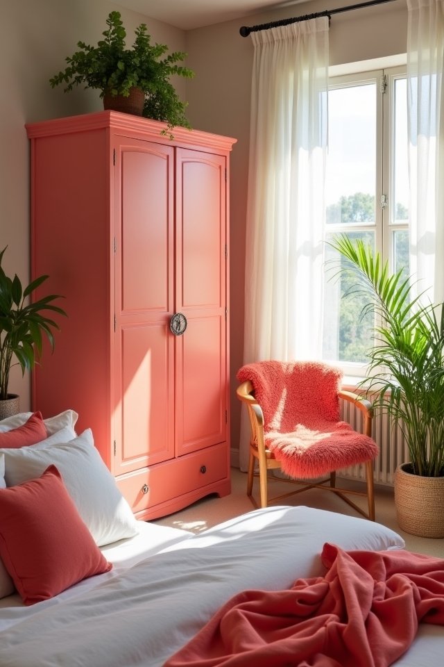vibrant energizing coral color