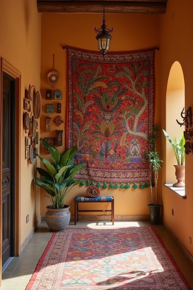 vibrant ethnic wall art