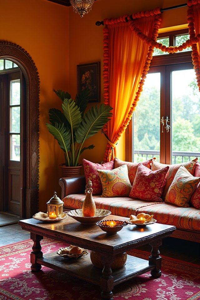 vibrant festive home decor