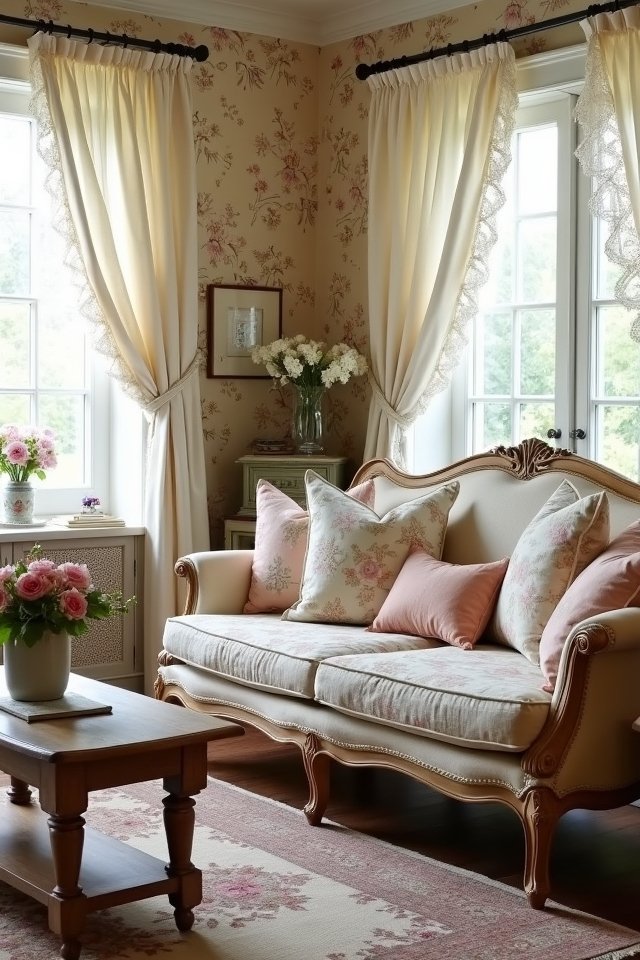 vibrant floral cottage decor