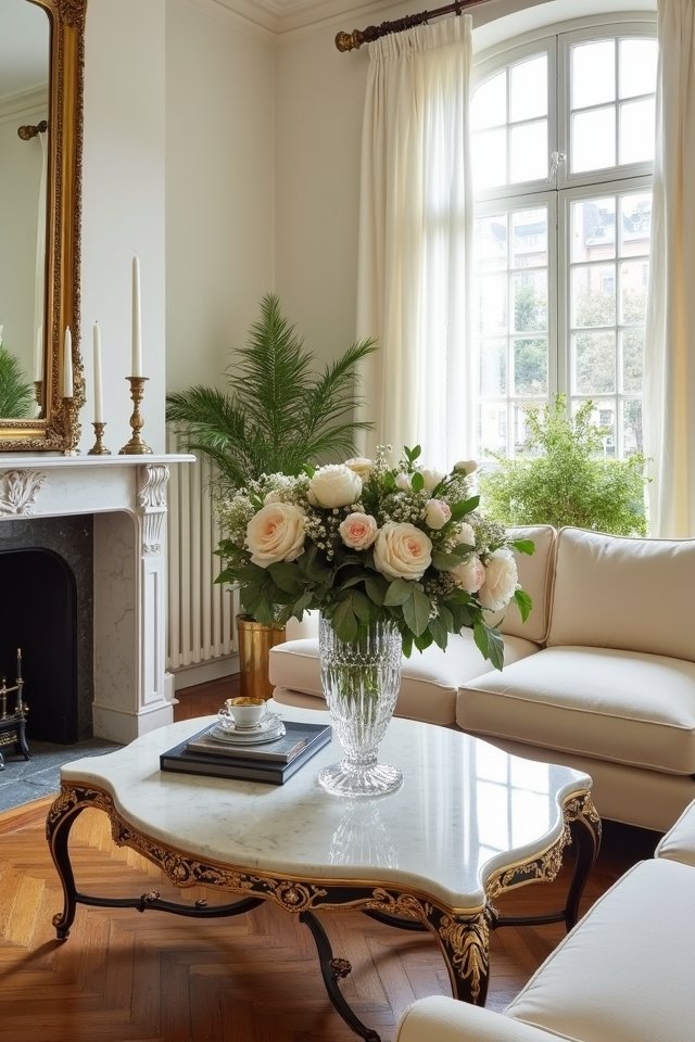 vibrant floral living room