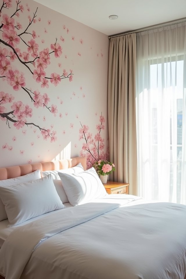 vibrant floral wall transformations