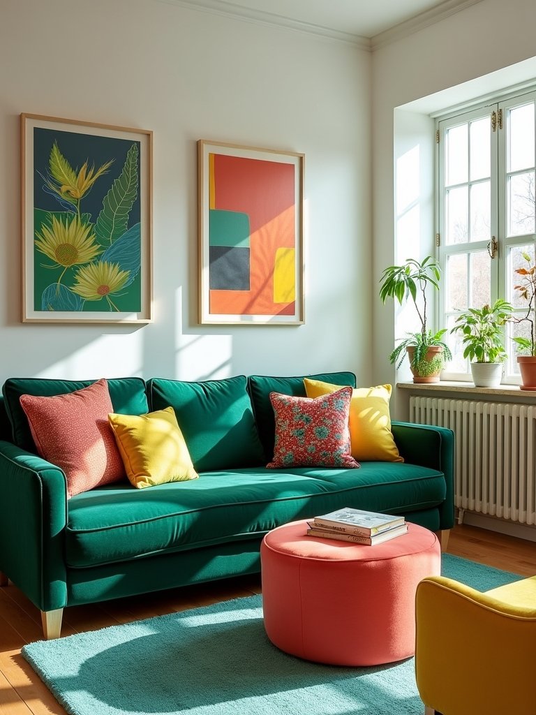 vibrant furniture enhances personality