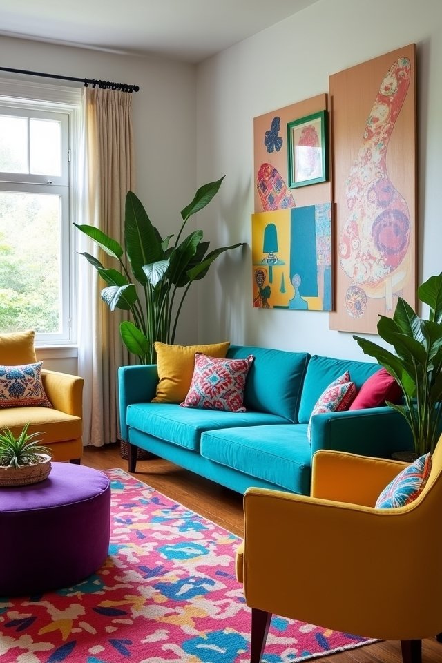 vibrant furniture transforms spaces