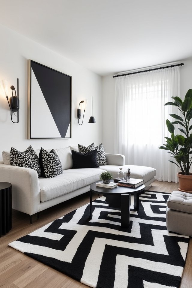 vibrant geometric decor accents