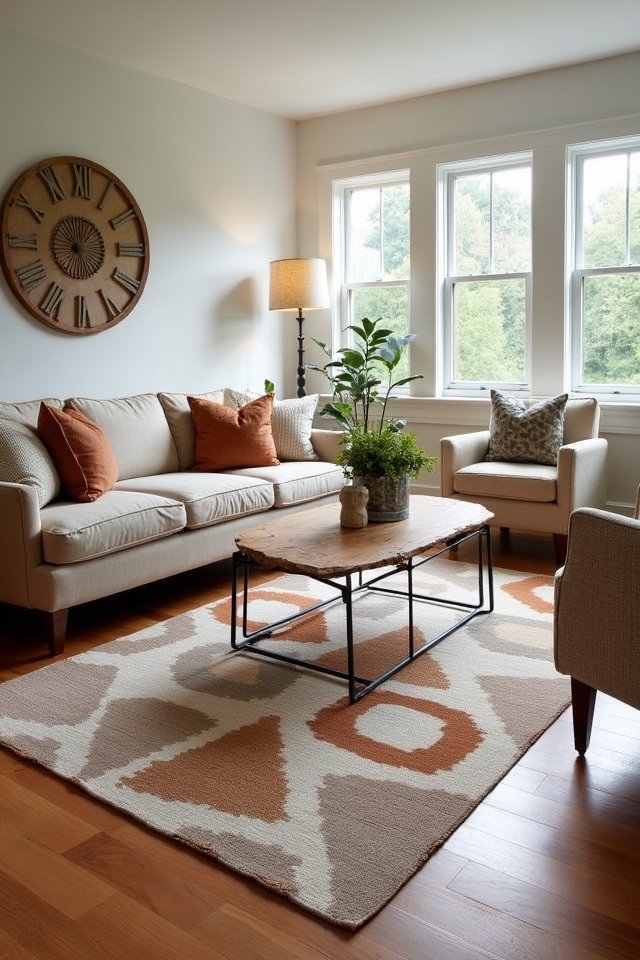 vibrant geometric pattern rugs