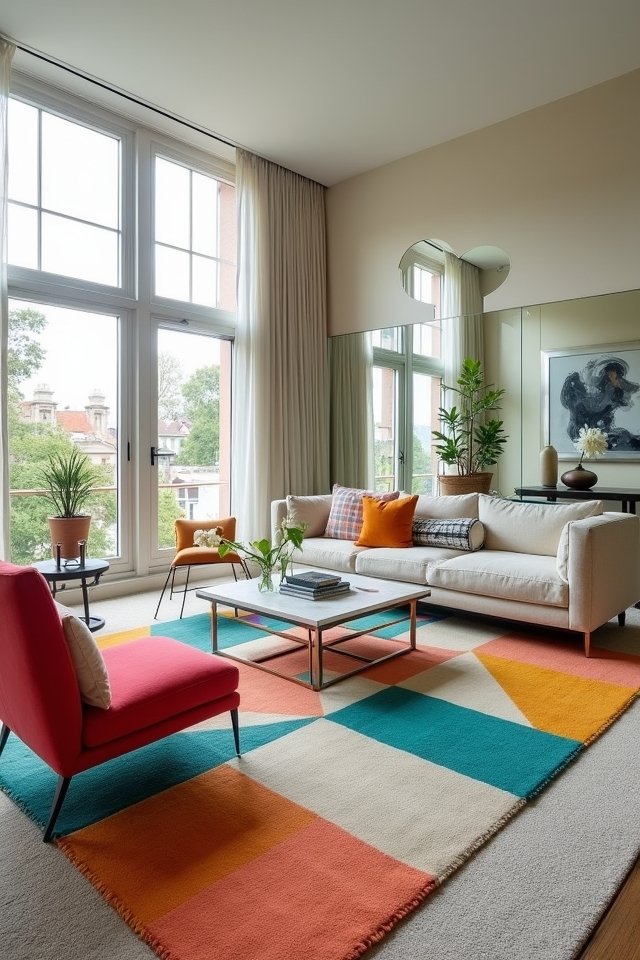 vibrant geometric rug designs