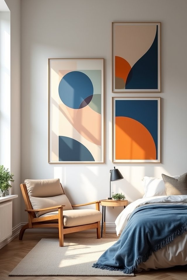 vibrant geometric wall designs