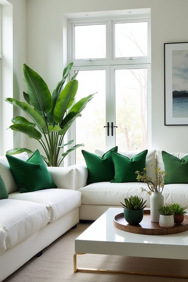 vibrant greenery enhances ambiance