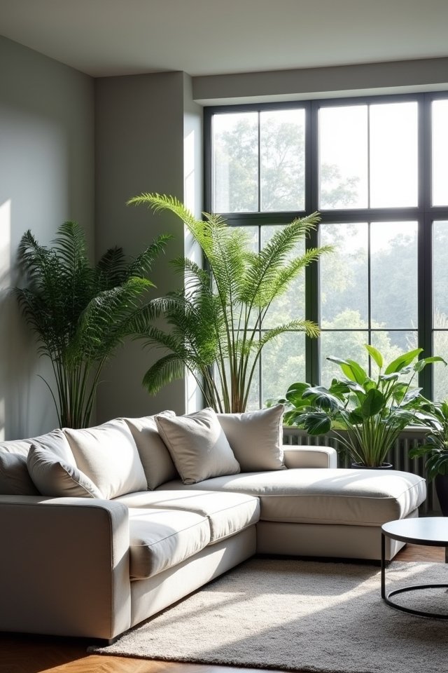 vibrant greenery enhances interiors