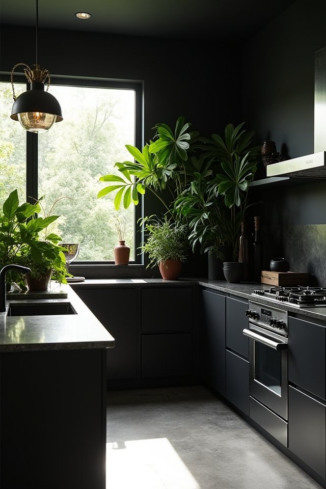 vibrant greenery for kitchens